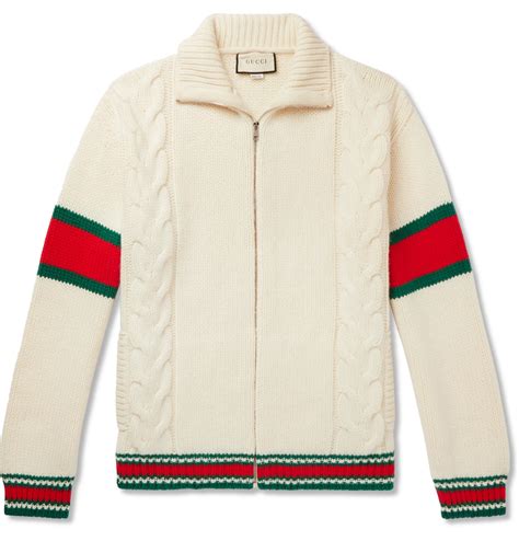 gucci knitted zip throughs|gucci women's sweaters.